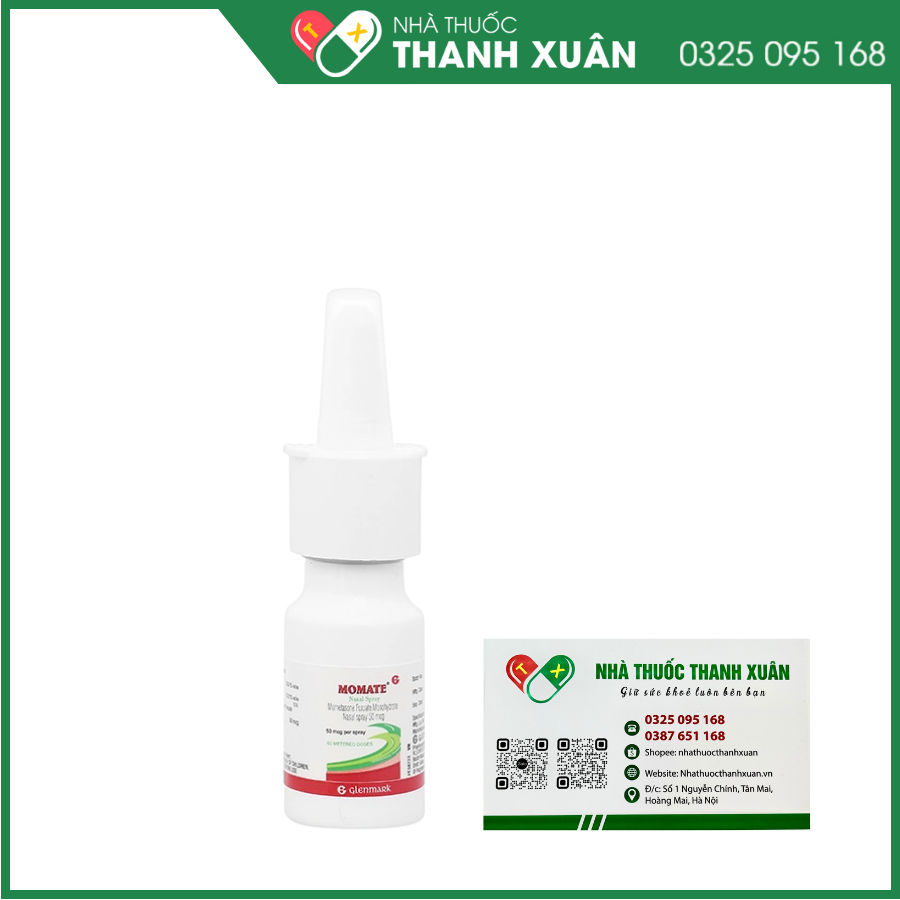 Momate Nasal Spray điều trị viêm mũi dị ứng (60 liều)